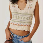 Anthropologie Scalloped Sleeveless Vest Photo 0