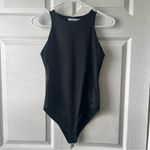 REORIA Women Bodysuit Office Formal Wear Top Sleeveless Blouse Black Silki Small Photo 2