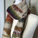 Shiraleah  colorful fringe Long Knit Scarf Photo 2