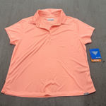 Coral Bay Columbia PFG Women's L Coral Peach Short Sleeve Performance Fishing Polo Shirt Photo 0