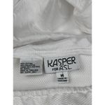 VTG Kasper Cottage Coastal White Tank Top Womens VTG 14/Modern 10 Foldover Lined Photo 4