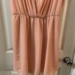 Francesca's Francesca’s Orange-pink Scoop Neck Sleeveless Aline Dress L Photo 6