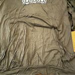 Silence + Noise  Navy Long Sleeve Embroidered Top with Kangaroo Pockets Size S Photo 7