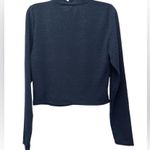 Babaton Aritzia Shapelace Mock Neck Top Size XL Blue Long Sleeve Photo 1