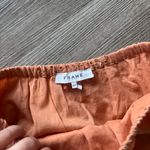 frame denim Frame Women's Orange Eyelet Tiered Maxi Skirt Size S Photo 7