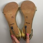 Topshop  Gold Ankle Strap Heeled Sandal Photo 6