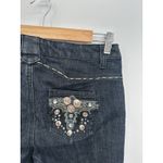 Baccini Womens Y2K High Waisted Coin Embellished Bootcut Denim Jeans Cowgirl 8 Photo 7