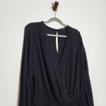 Ambiance Black Boho Short Romper with Crochet Lace Detail NWOT Size 2X Photo 4