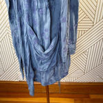 Anthropologie Hei Hei Melita Utility Jacket Cardigan Embroidered Blue Size Small Photo 7