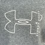 Under Armour  Medium Hoodie Pullover Loose Fit Heather Gray White Logo Womens Photo 1