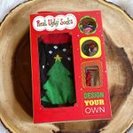🎄NWT DIY Real Ugly Christmas Socks Set Black Photo 0