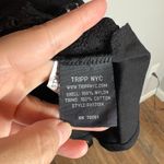 Tripp NYC Vtg  black lacy corset style zip up top Photo 4