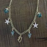 Gold Beachy Charm Necklace Photo 4