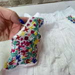 Raga  white floral embroidered shorts Sz M Photo 3