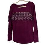 Eddie Bauer  Maroon Hiking Top Women’s Size Large Long Sleeve Lightweight Shirt!! Photo 1