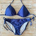 ⚓️True Navy Triangle & Scrunch Butt String Bikini⚓️ ~lg Blue Photo 4