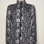 Tommy Bahama NWOT Beautiful  Black White Pineapple Stretchy Athletic Golf Shirt S Photo 2