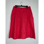 Westbound Women’s Pink 100% Linen Midi Skirt Photo 2