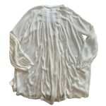 Free People Tunic V Neck Collar Oversized Crochet Dress Coverup Gauze Size Small Photo 5