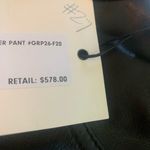 GRLFRND  NWT leather Barrel Leg pants size 26 Photo 6