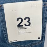 RE/DONE 70s Stove Pipe Jeans True Indigo High Rise Straight Leg Size 23 Photo 6