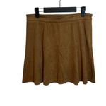 Level 99 Tan Faux Suede Mini Skirt Size 29 Photo 1