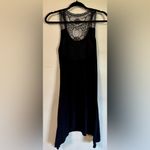 J. Valdi Luxe Jersey Crochet Racerback Swim Coverup Dress Size S Black Photo 5