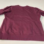 Duluth Trading Co Womens Plum Sweatshirt 1X Cotton Blend Long Sleeves Casual Log Red Photo 5