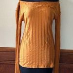 Free People We The Free Off The Shoulder Long Sleeve Ribbed Top - Extra Large Photo 0