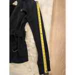 Esprit  Size LWomen's Wool Blend Belted Coat Jacket Gunflap‎ Zip Snap Black Photo 4