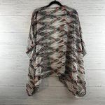 Modage Abstract Geometric Open Front Kimono Size M White Size M Photo 1