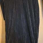 Boohoo Ladies  Silky ribbed Long Sleeve Blue Dress Sz 8 Photo 1