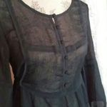Rubbish  Bohemian Sheer Black Dress Photo 2