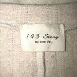 143 Story Womens Size Medium Knit Top Mixed Media Balloon Sleeve Sweater Top Photo 2