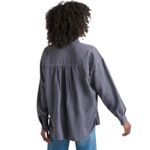 Splendid  Collection‎ Bailey Gray Long Sleeve Button Down Linen Shirt Top Womens Photo 3