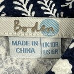 Boden Leaf Print Cap Sleeve Full Zip Fitted Bodice Mini Dress Size undefined Photo 7