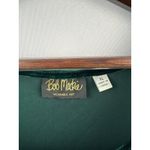 Bob Mackie Women’s Vintage XL Emerald Green Velvet Sleeveless Blouse Photo 3