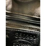 Brighton  Black‎ Corazon Handbag Purse Heart Handles Leather Croc Embossed Photo 7