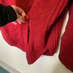 Cynthia Rowley  | Heathered Red Wool Blend‎ cowl neck sweater Photo 2