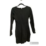 Lulu’s Black Long Sleeve Front Cut Out Mini Bodycon Dress M Size M Photo 1