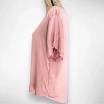 Banana Republic BANANA REPUBLIC Short Sleeve Satin Mauve Blouse W/ Lace Detail Size Small | EUC Photo 2