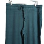 ANDIE NWT  The Wide Leg Pant Fern Green Drawstring Waffle Knit Comfort L Photo 2