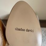 Charles David leather snake embossed slingback peep-toe sandal size US 7 NIB Photo 10