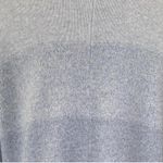 Athleta Wool Cashmere Cardigan Wrap Sweater Size L light blue to blue natural fibers Photo 4