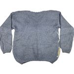 Vintage Women's Chunky Knit Sweater Size Medium Needles and Yarn Crochet Floral Photo 5