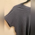 Lou & grey  Dark Blue 100% Linen Front Knot T-Shirt. Photo 2