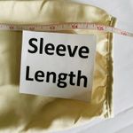 Mossimo Cream Black Satin Feel Drawstring 3/4 Sleeve Lightweight Dress Sz S Photo 8