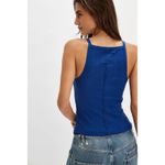 We The Free Free People  Mia Tank Bell Weather Navy
Size Medium Photo 1