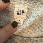 Gap Gray Sweatshirt with Silver Stripes Photo 5