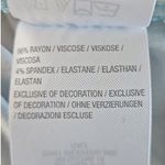 Belle by Kim Gravel Aqua Floral Knit Embroidered Top Size Small NWOT Blue Photo 5